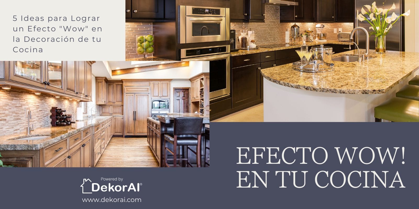 5 ideias para causar um efeito "uau" na decoração da sua cozinha.