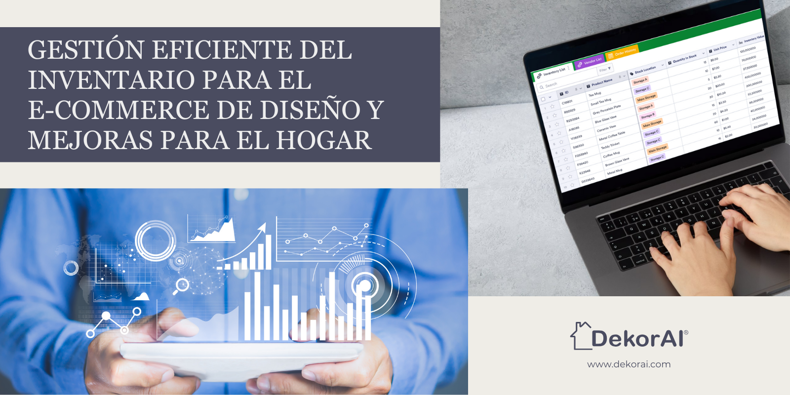 Gestão eficiente de estoque para e-commerce de design de interiores