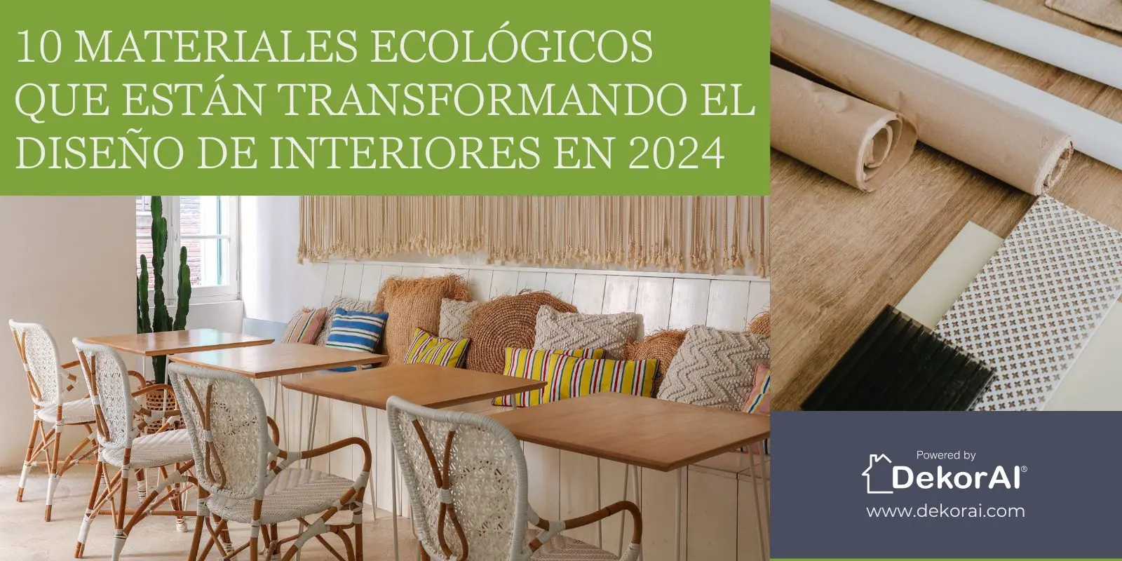 10 materiais ecológicos que estão transformando o design de interiores em 2024
