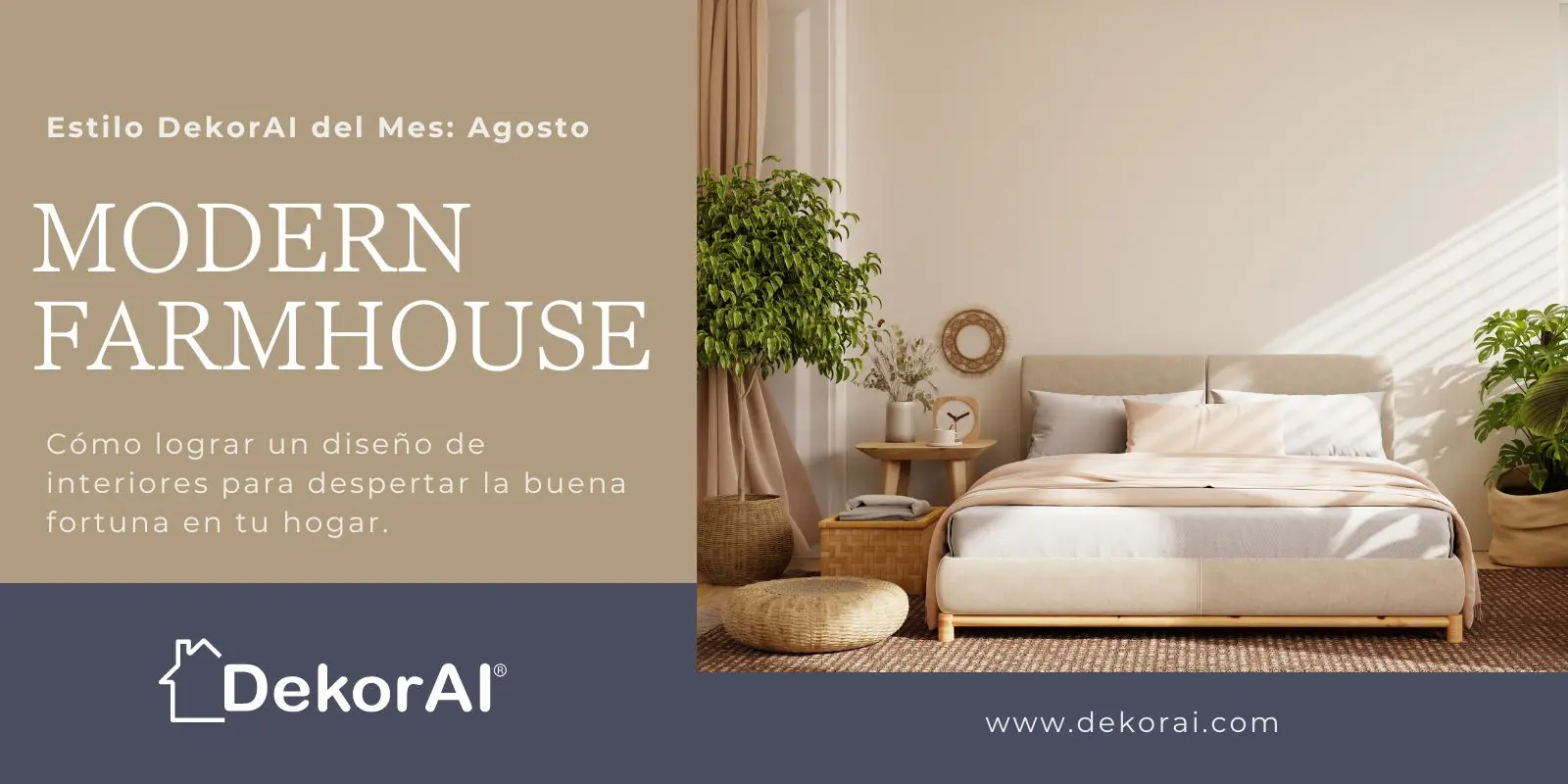 Estilo do mês da DekorAI: Casa de Campo Moderna