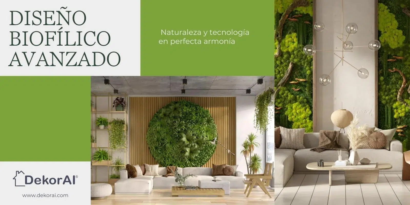 Design biofílico avançado: natureza e tecnologia em perfeita harmonia.