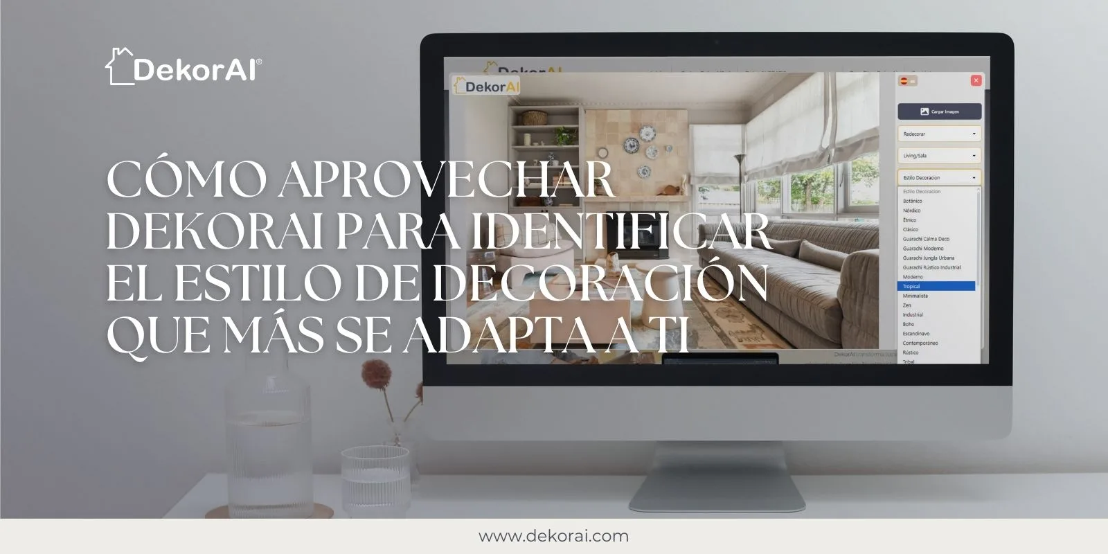 Use o DekorAI para encontrar o estilo que combina com a sua vida.