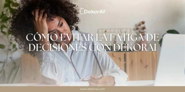 Como evitar la fatiga de decisiones con la Ia de DekorAI