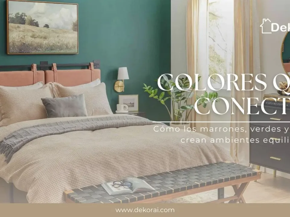 Colores que conectan: Cómo los marrones, verdes y azules crean ambientes equilibrados