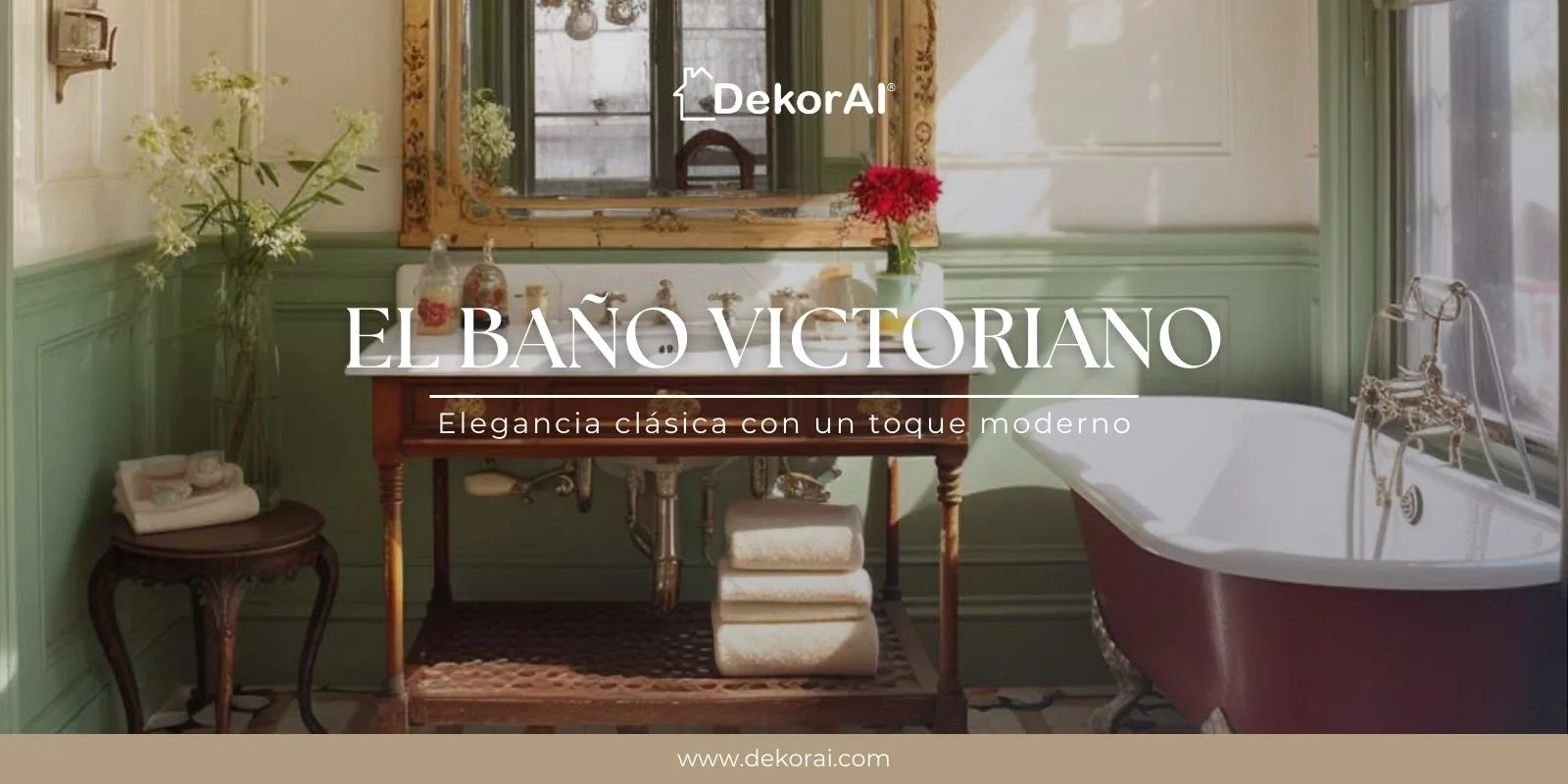Banheiros quase vitorianos com DekorAI