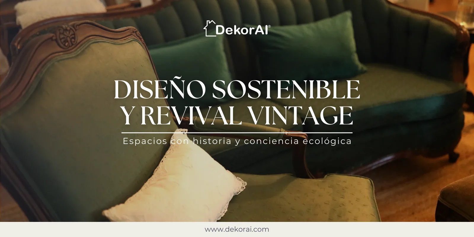 Diseño sostenible y revival vintage: espacios con historia y conciencia ecológica