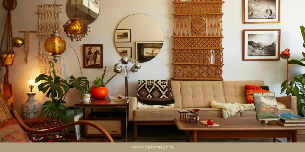 Decoração em estilo boêmio e étnico