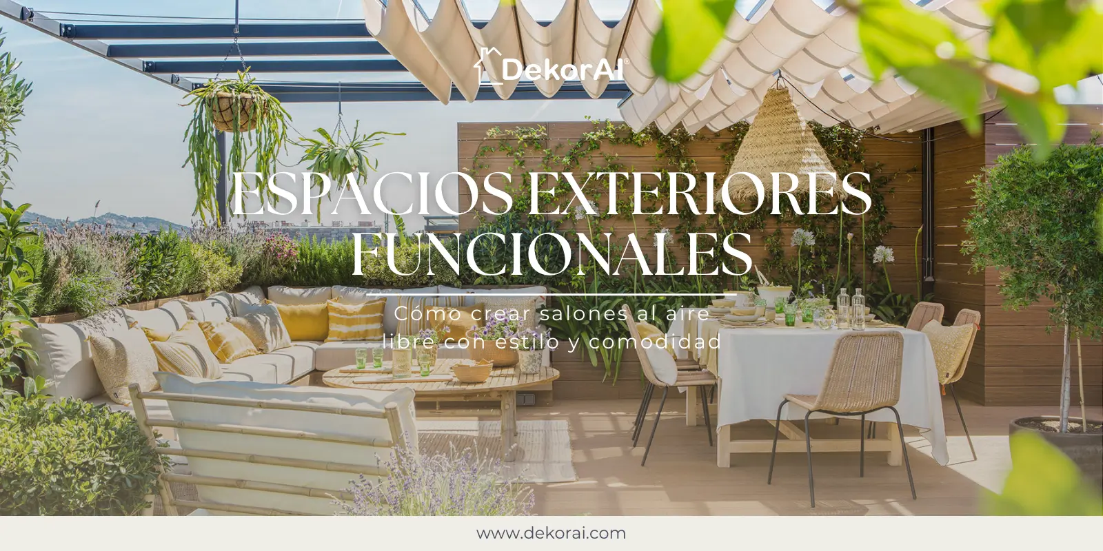 Espacios exteriores funcionales: cómo crear salones al aire libre con estilo y comodidad