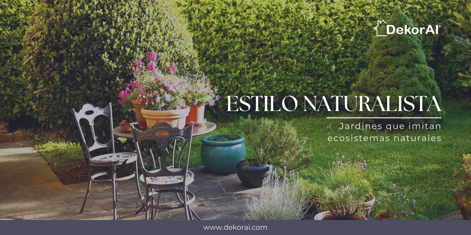 Estilo naturalista: jardines que imitan ecosistemas naturales