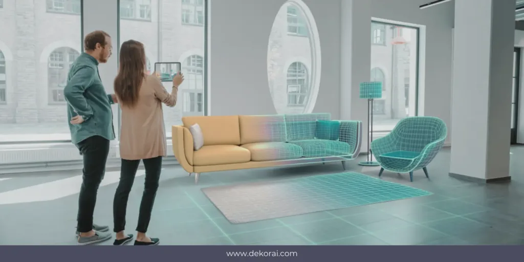 Decoração com inteligência artificial da DekorAI