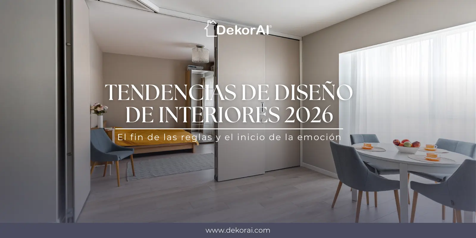 Tendências de design de interiores para 2026