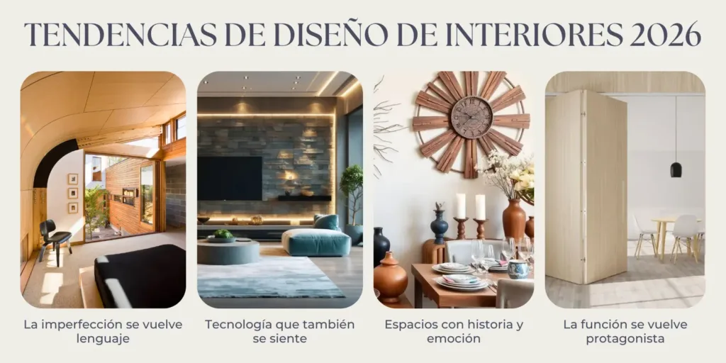 Tendências de design de interiores para 2026