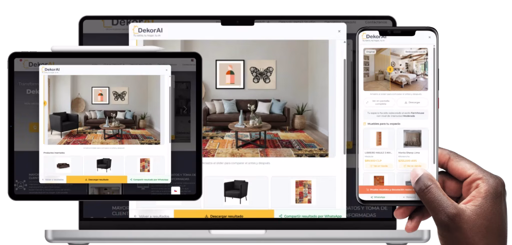 DekorAI Retail Studio para ecommerce