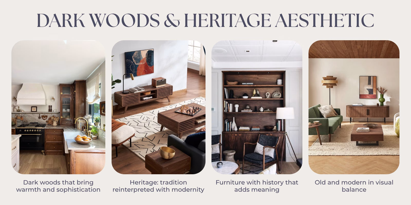 Dark woods & heritage aesthetic