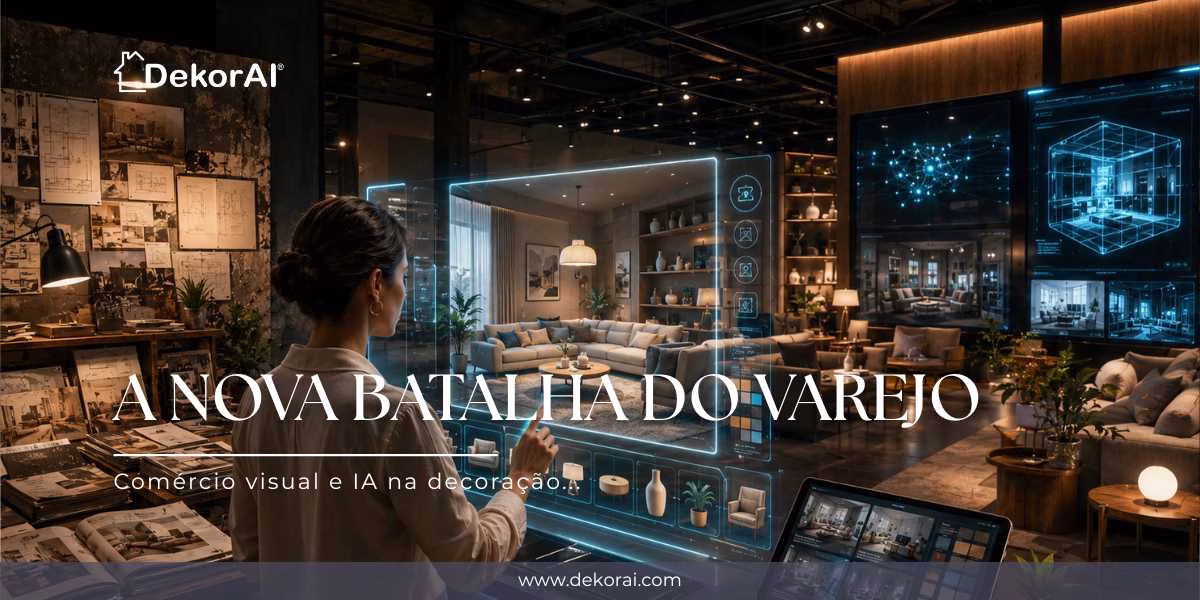 A Nova Batalha do Varejo: Comércio Visual e IA na Decoração