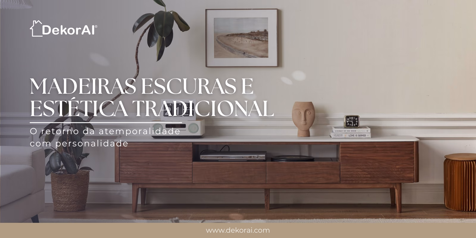 Madeiras escuras e estética tradicional