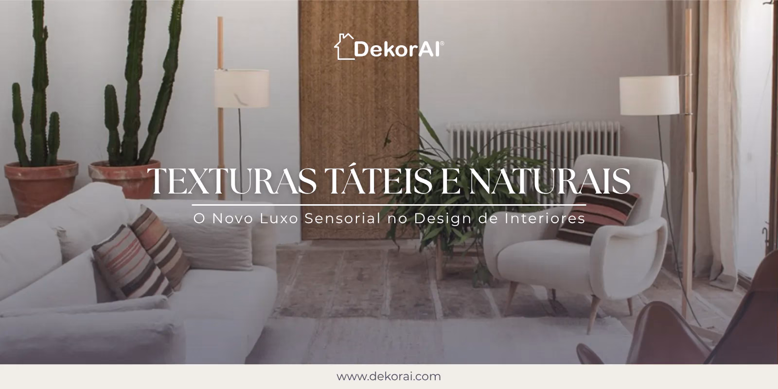 Texturas táteis e naturais
