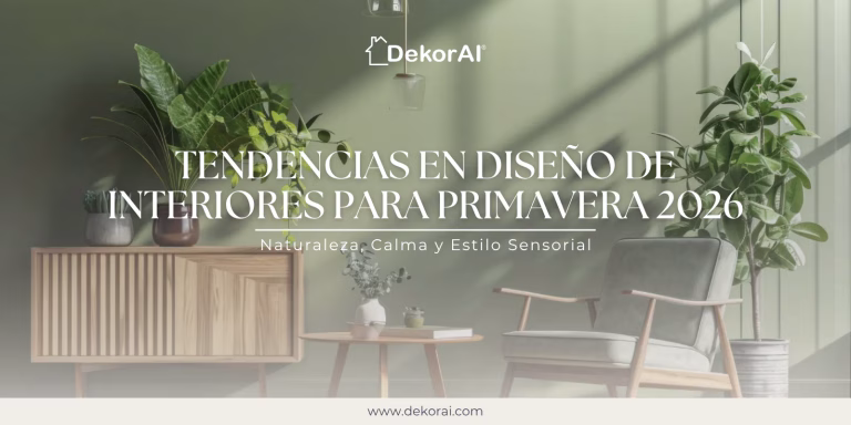 Tendencias interiorismo primavera 2026 - DekorAI