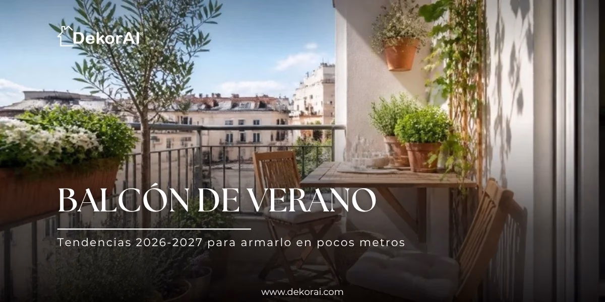 Terraza o balcón para el verano: tendencias 2026-2027 y cómo armarla en pocos metros